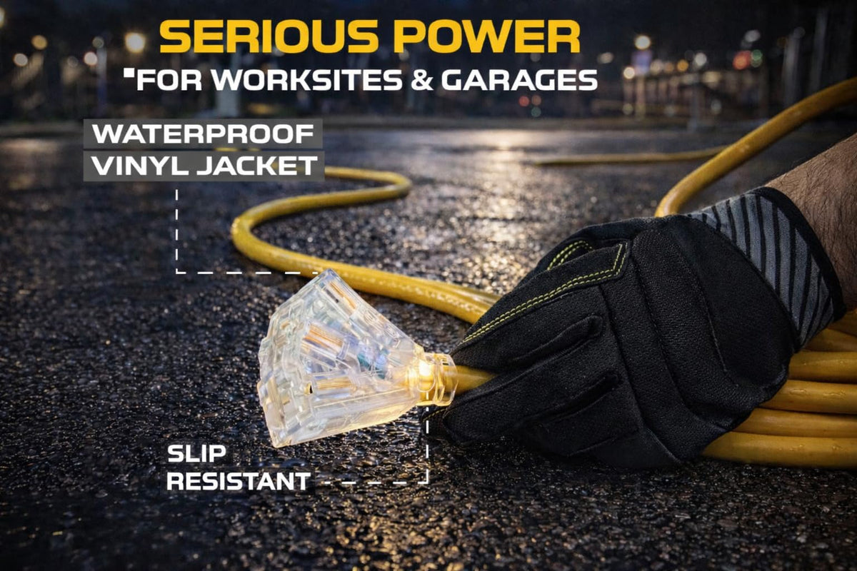 100 ft 10/3 Heavy Duty SJTW Outdoor Extension Cord N15159