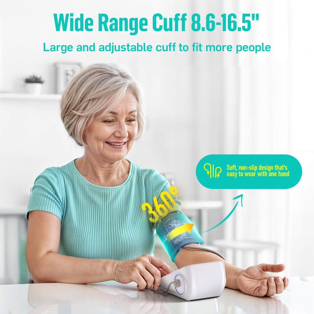 Upper Arm Blood Pressure Monitor with Wide Range Cuff A790