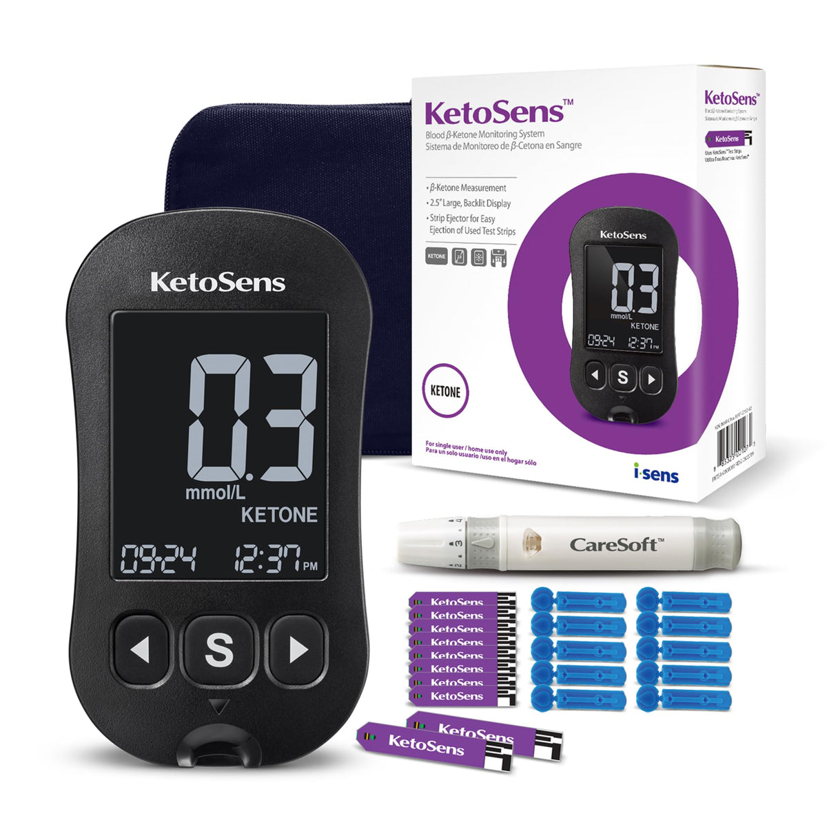 Blood Ketone Monitoring Starter Kit with 10 Test Strips I6437