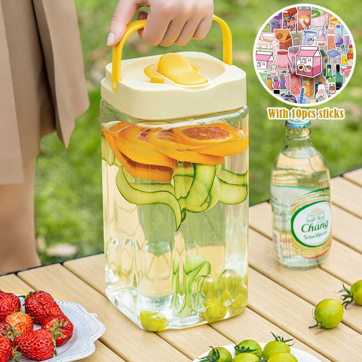 3.5L Plastic Beverage Dispenser E407606