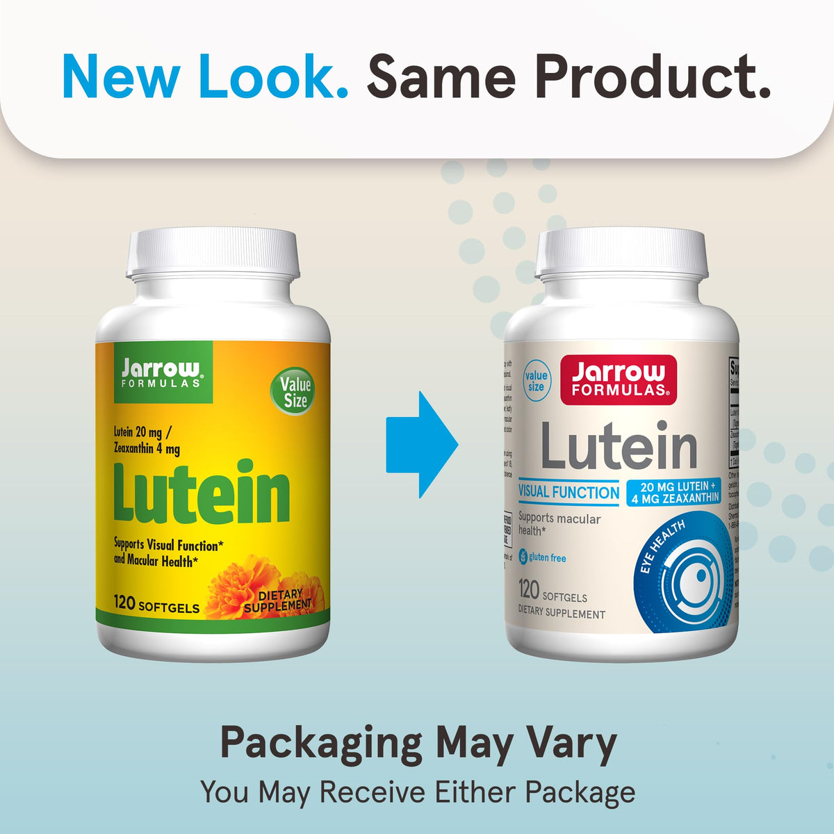 Lutein 20 mg with Zeaxanthin 120 Softgels H342