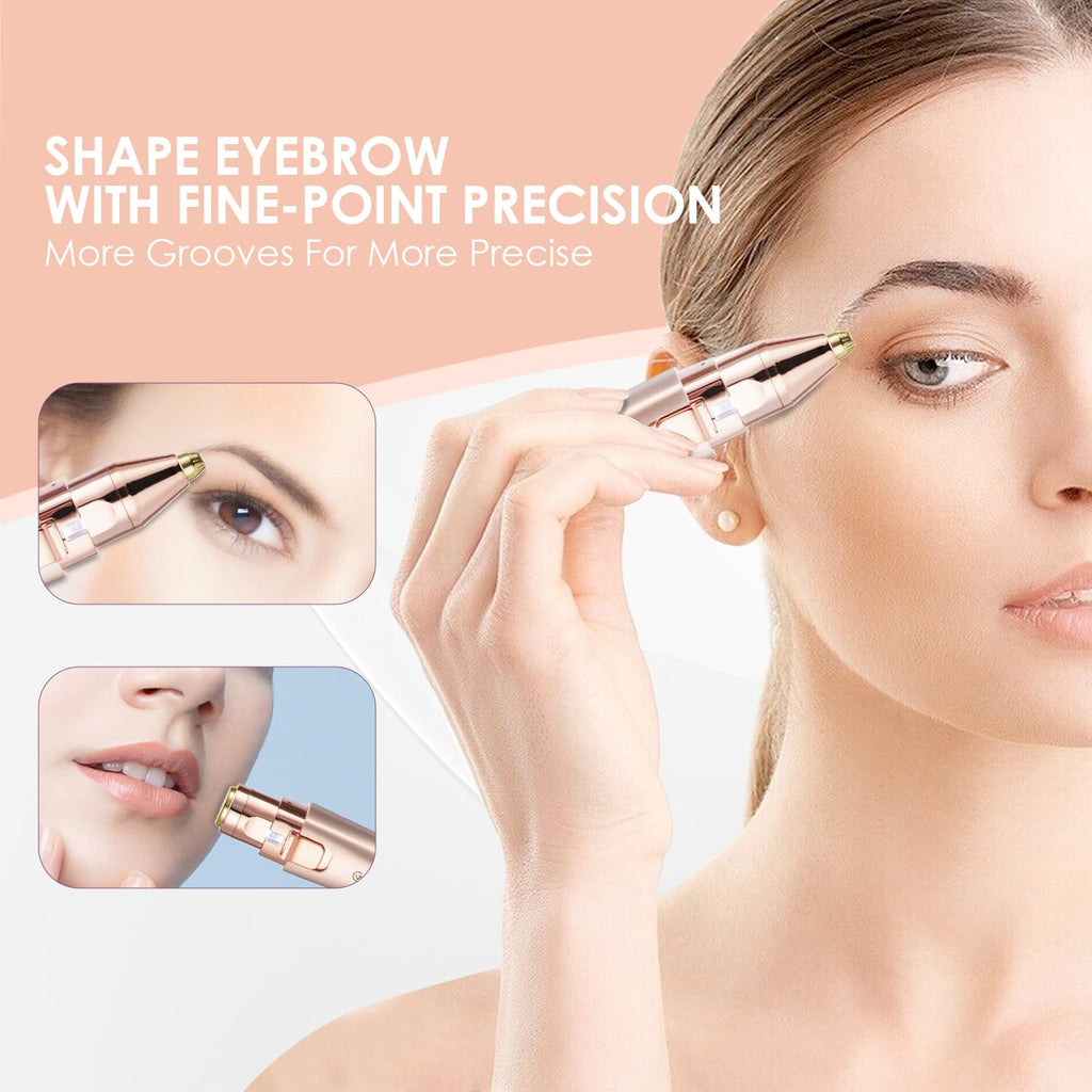 2 in1 Eyebrow Facial Trimmer with Replacement Heads Q3267