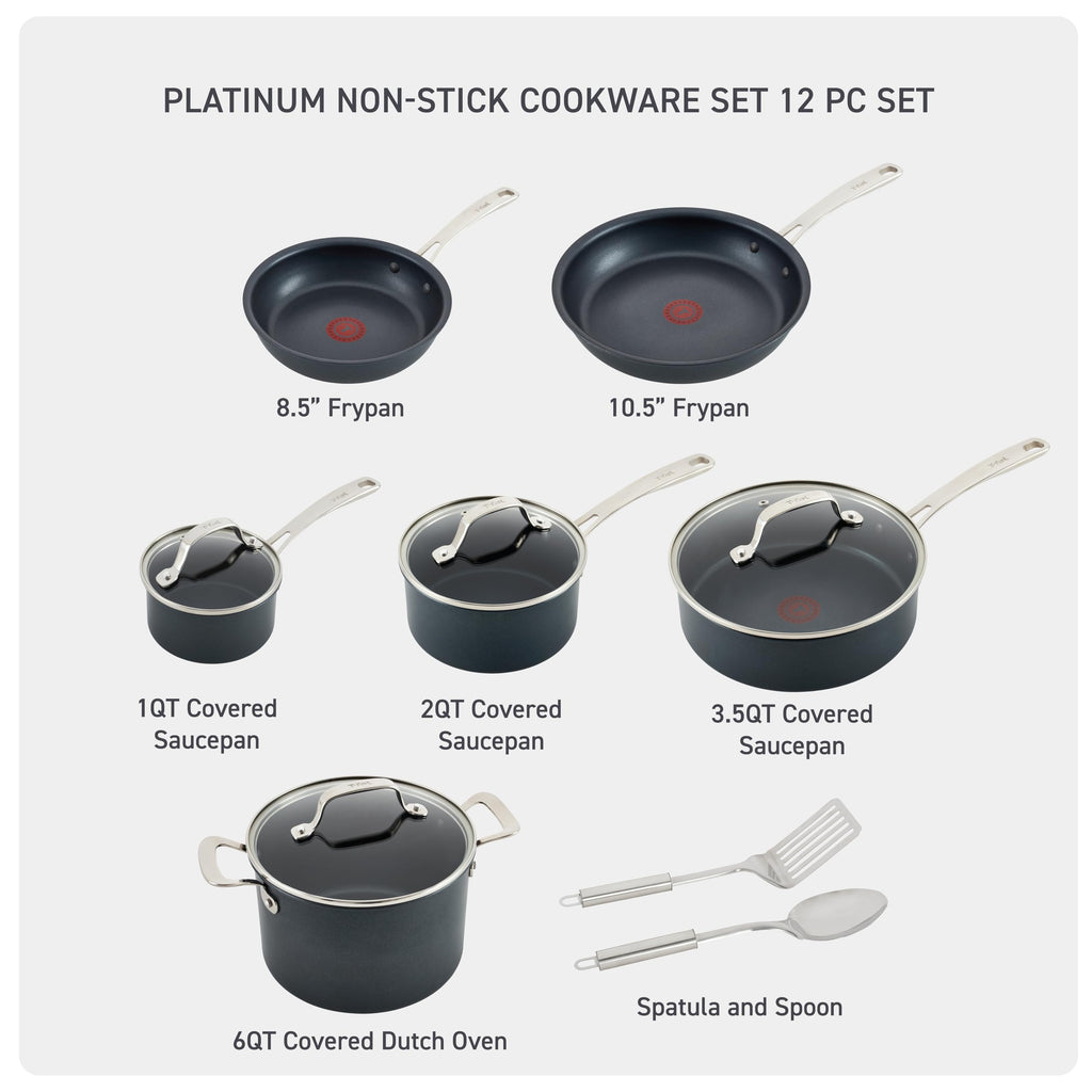 Non Stick 12 Piece Cookware Set E65998