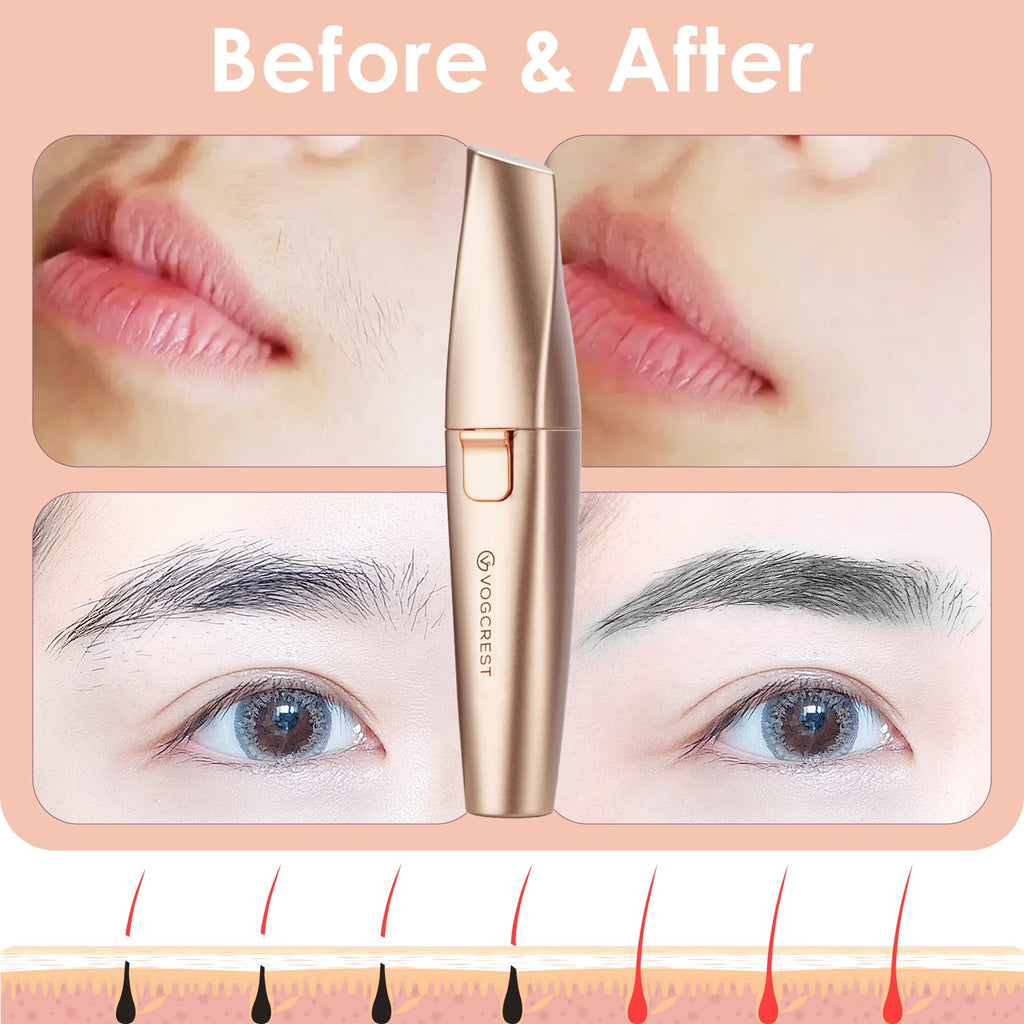 2 in1 Eyebrow Facial Trimmer with Replacement Heads Q3267