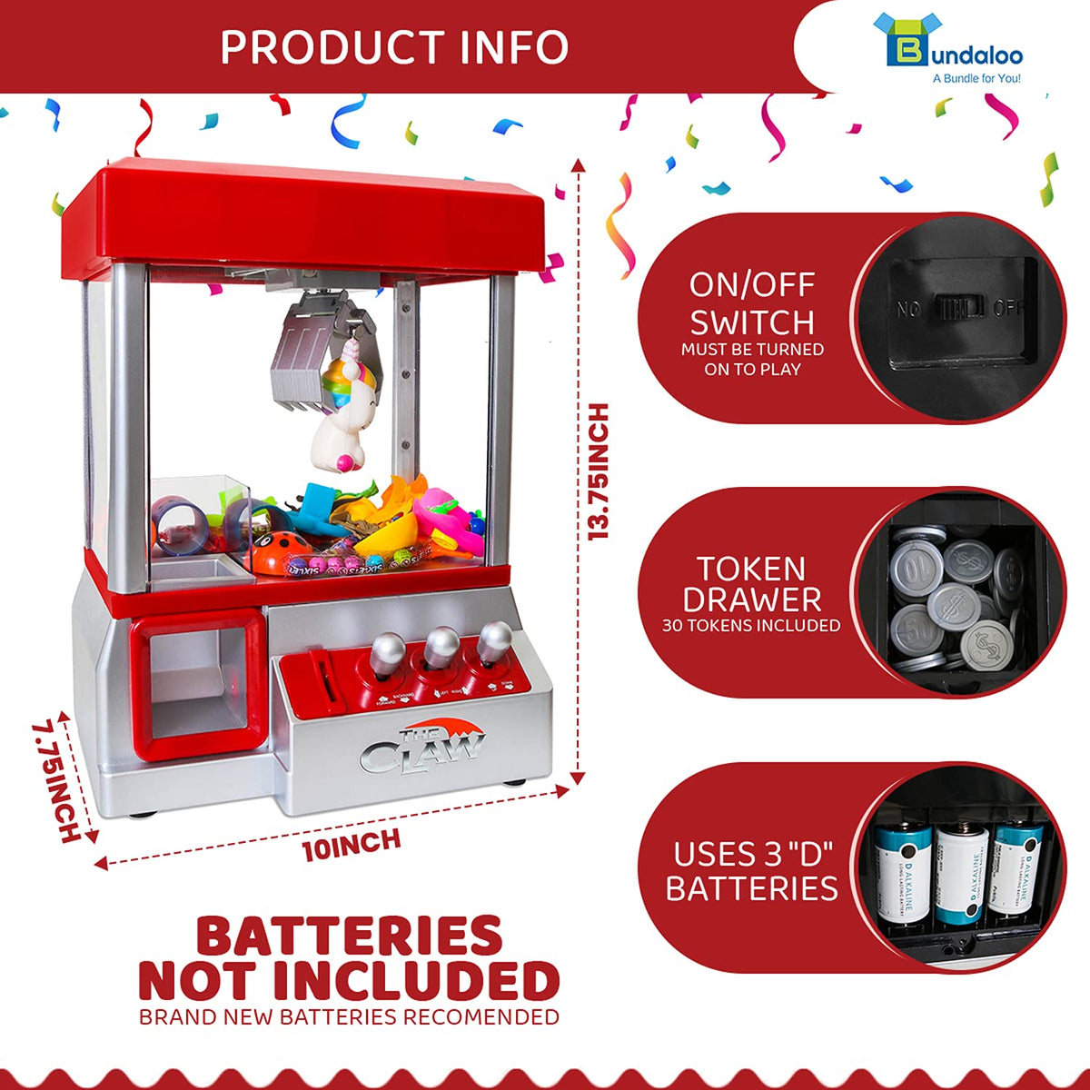 Mini Candy Grabber Claw Machine Toy G541