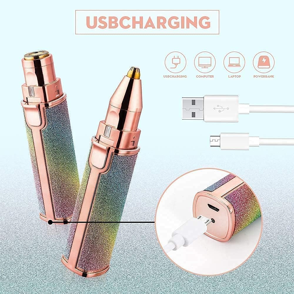 Portable Eyebrow Trimmer Electric Trimmer with Light N897098