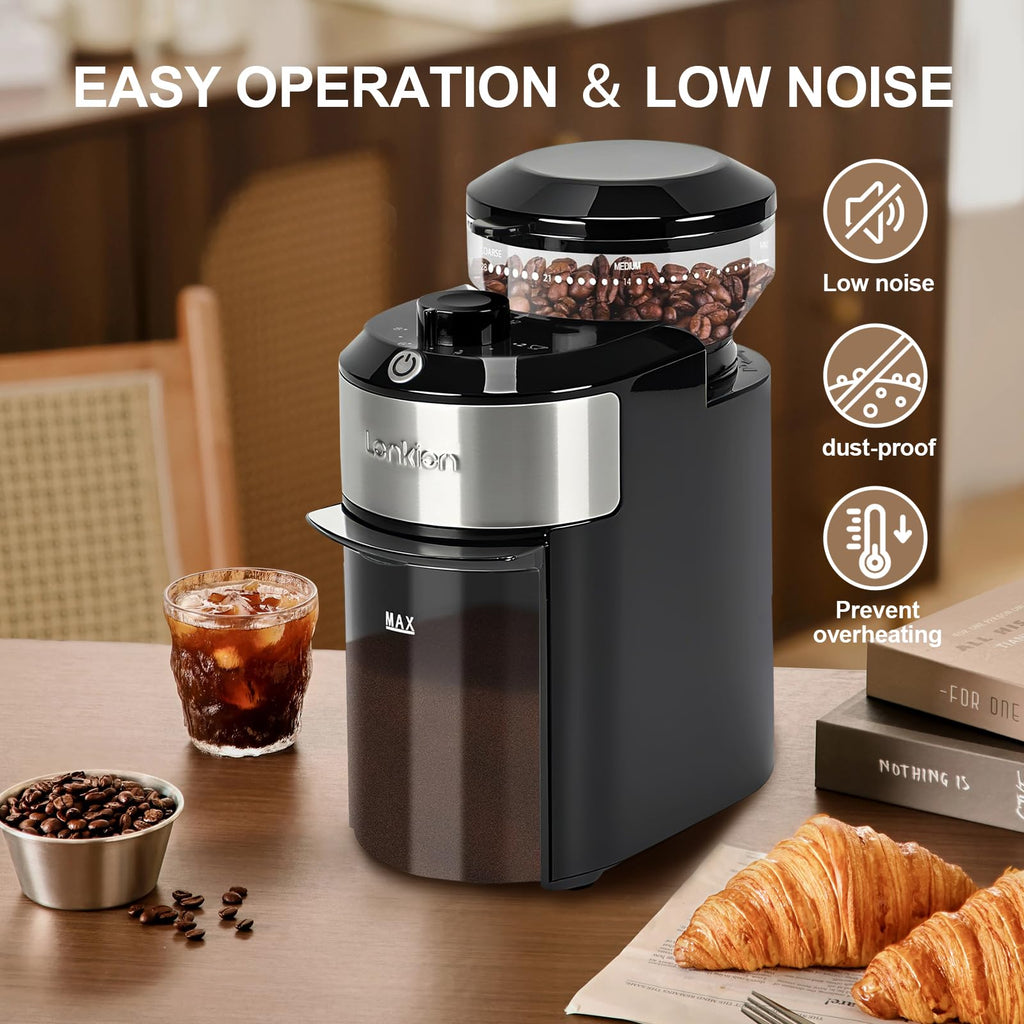Electric Burr Coffee Grinder with 28 Adjustable Grind Settings D22705