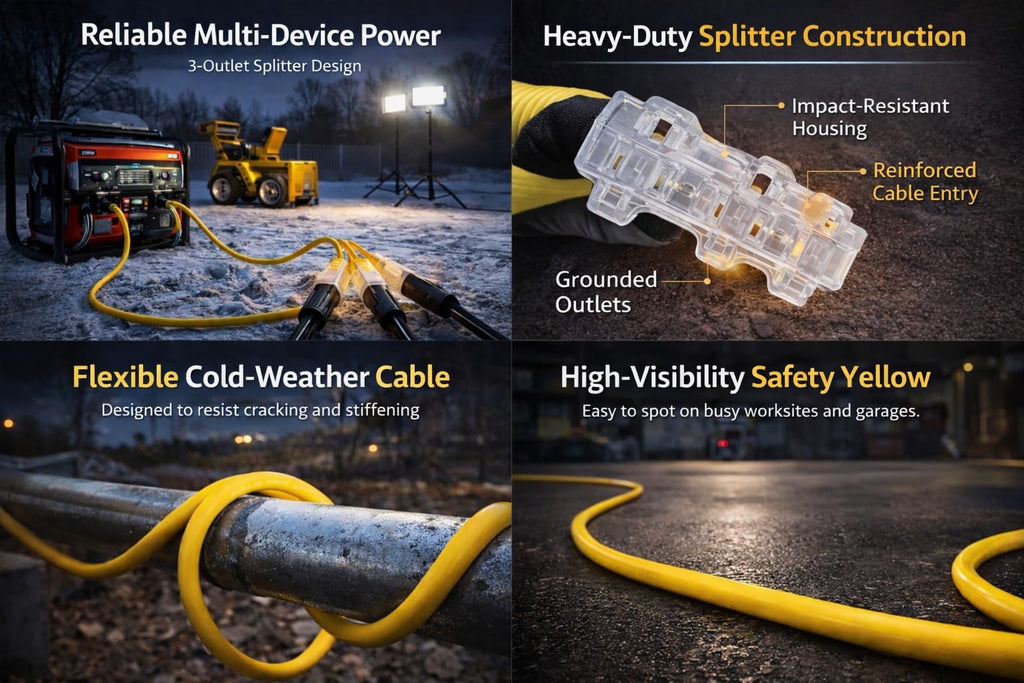 100 ft 10/3 Heavy Duty SJTW Outdoor Extension Cord N15159