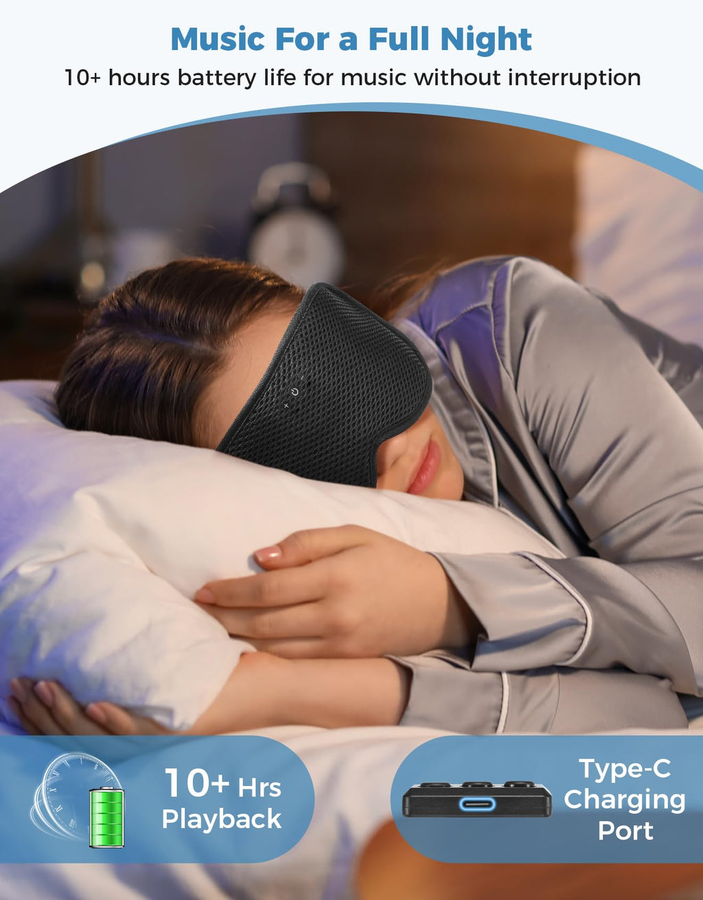 Bluetooth Sleep Mask with Headphones M52265