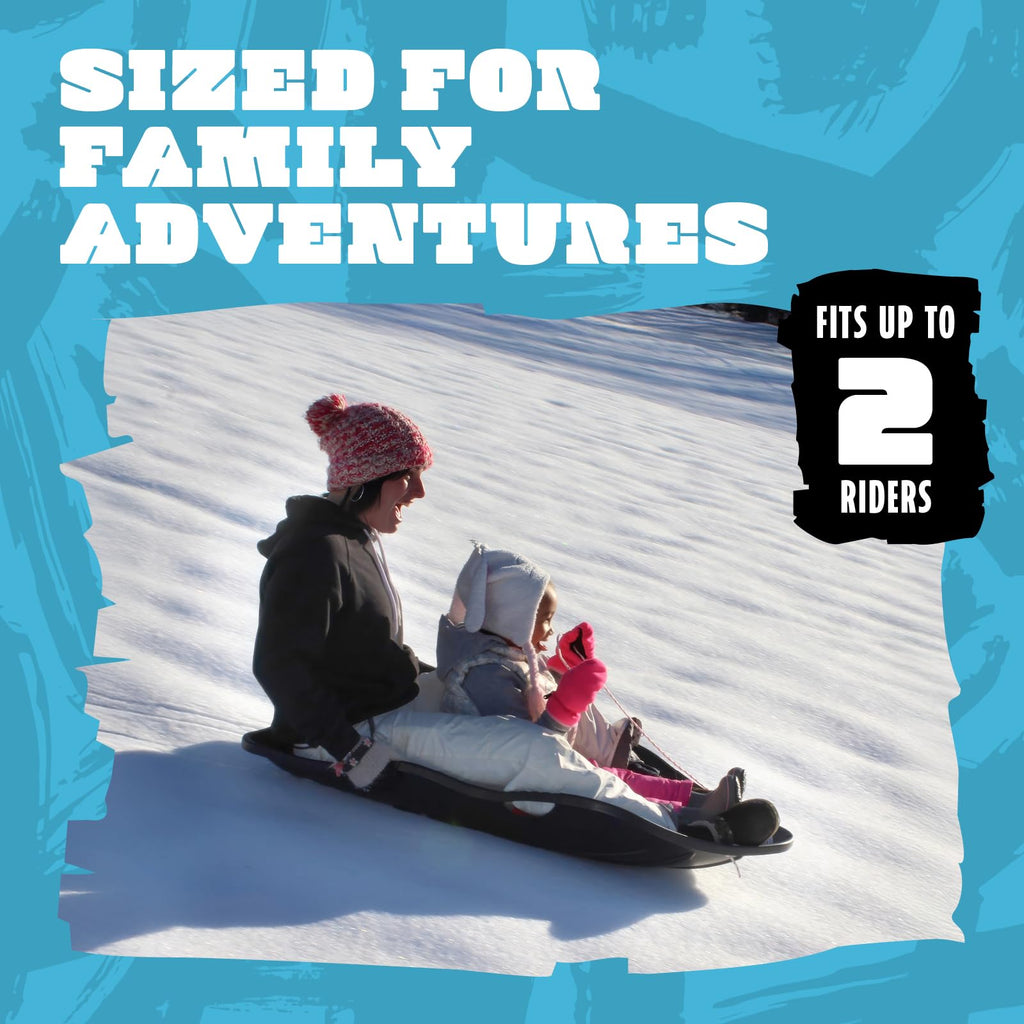 48" 2-Person Plastic Sled with Cushioned Pad T50384