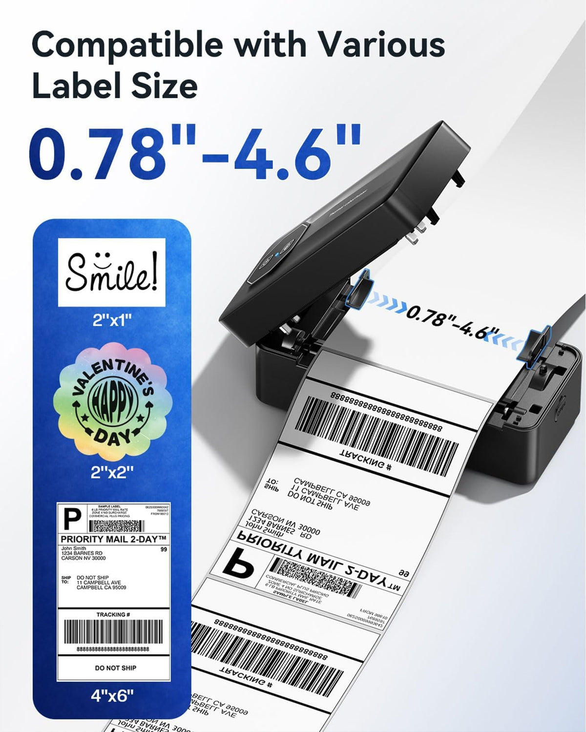 Bluetooth Thermal 4x6 Label Printer W281