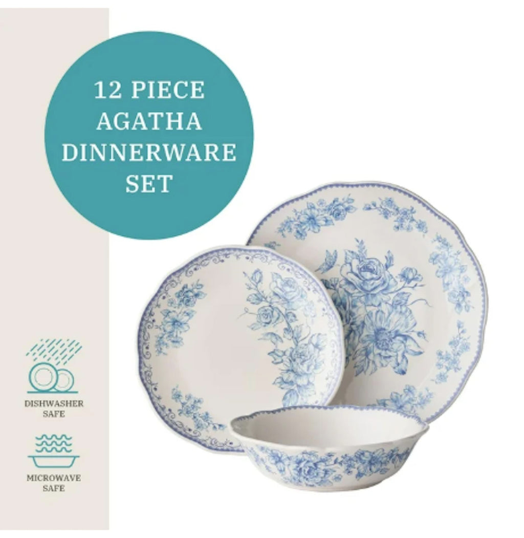 12-Piece Stoneware Dinnerware Set W24864