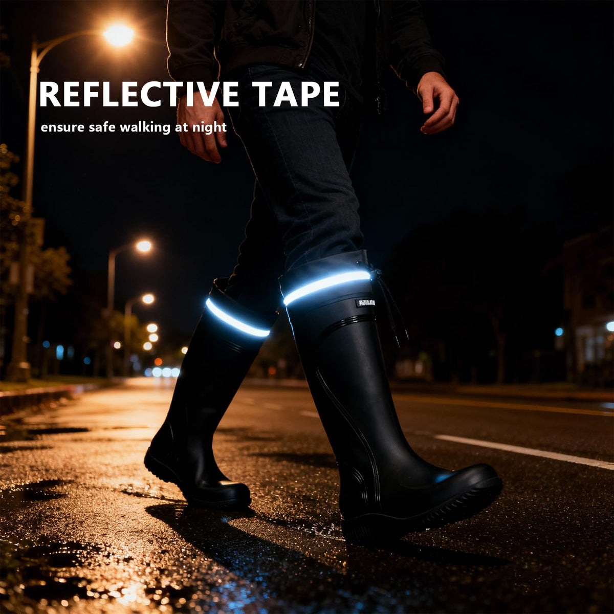 Waterproof Knee High Rubber Rain Boots P5441