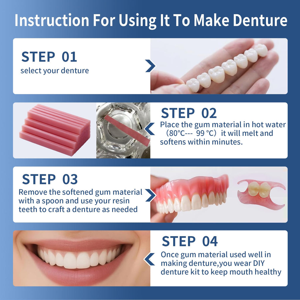 Boil & Fit Denture Reliner Kit for Full or Partial Denture B80267