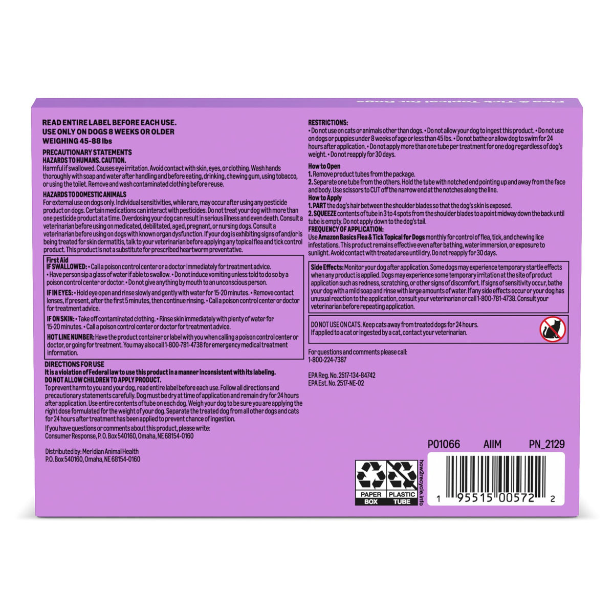 Flea and Tick Topical Treatment for Large Dogs 3 Count Y841403