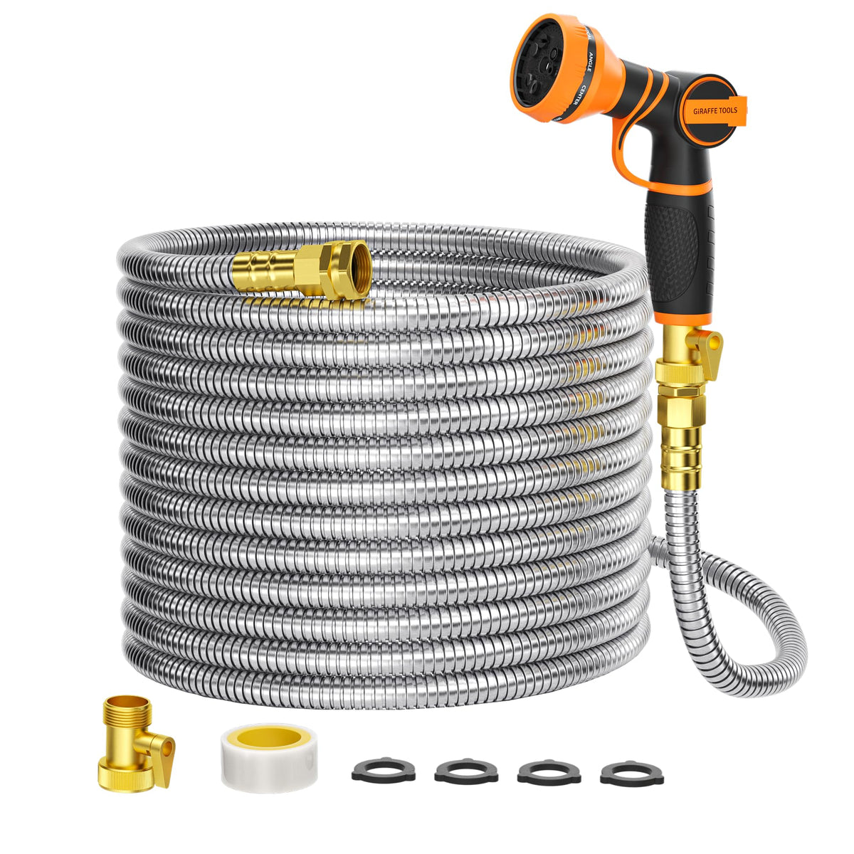 Garden Hose 100ft x 5/8" Stainless Steel J87896