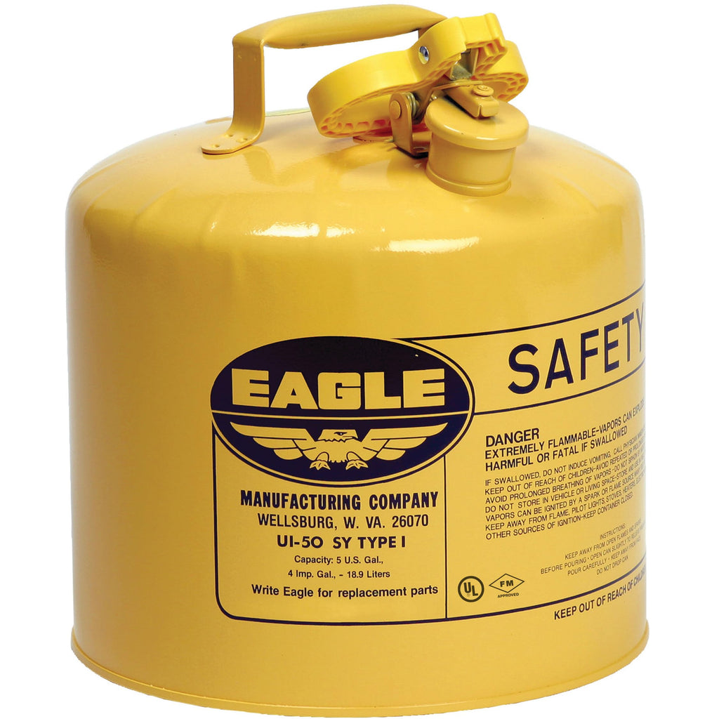 5 Gallon Yellow Safety Gas Can M3437