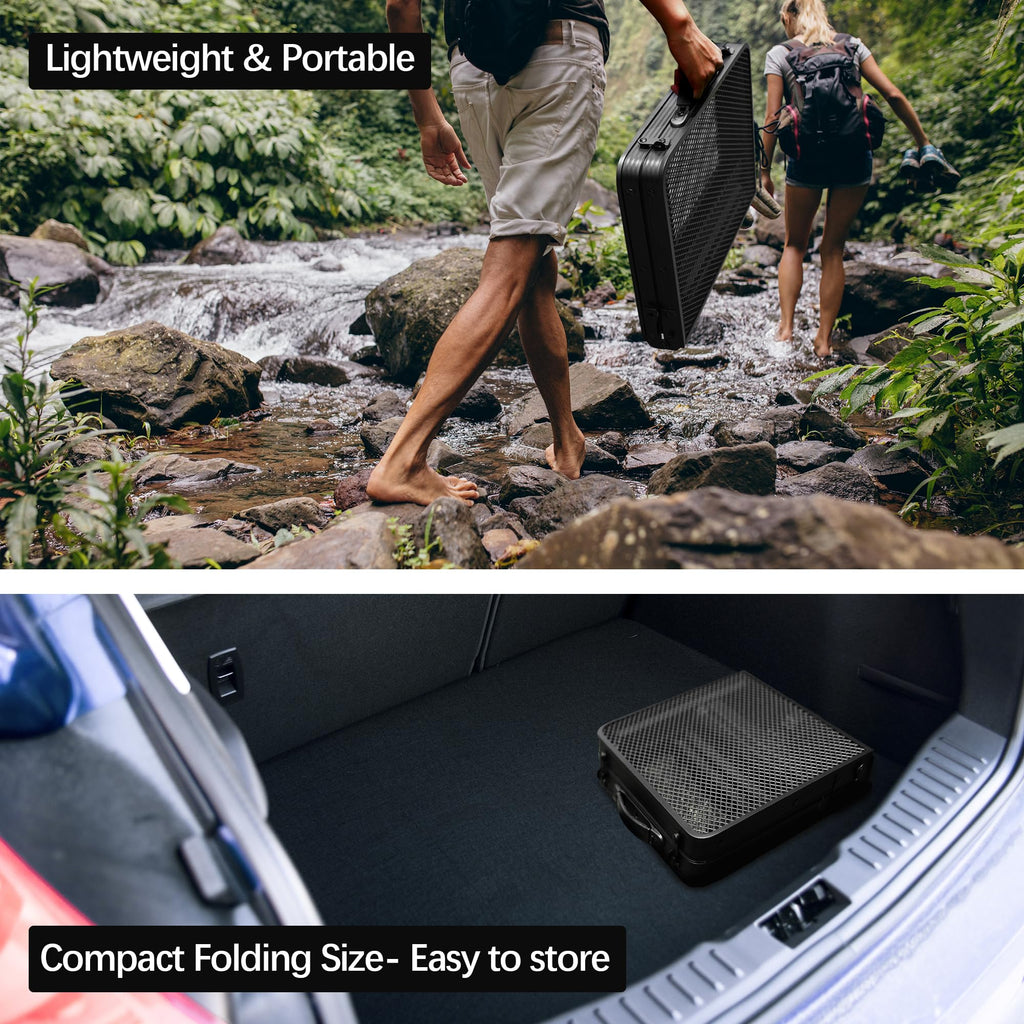 Portable Small Folding Metal Camping Table 23” x 15” M17180