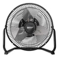 9 Inch Black Metal Floor Fan L9021
