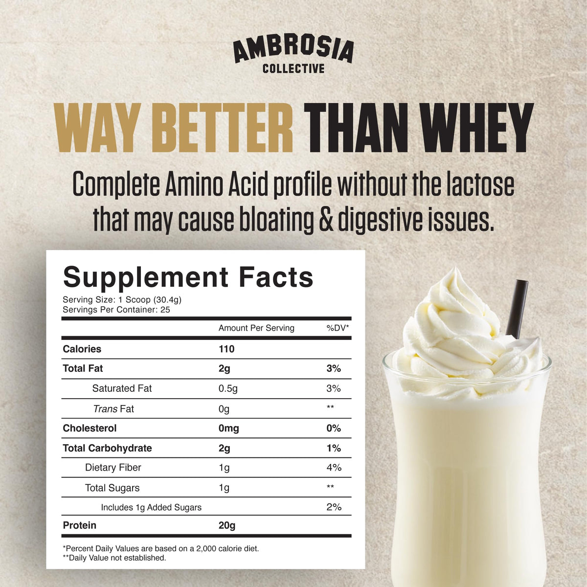 Plant Based Vegan Pea Protein Powder 20g Vanilla F300786