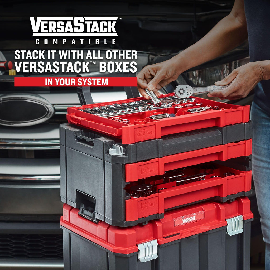 230 Pcs Mechanics Tool Set Socket Wrench Set with Toolbox A652001