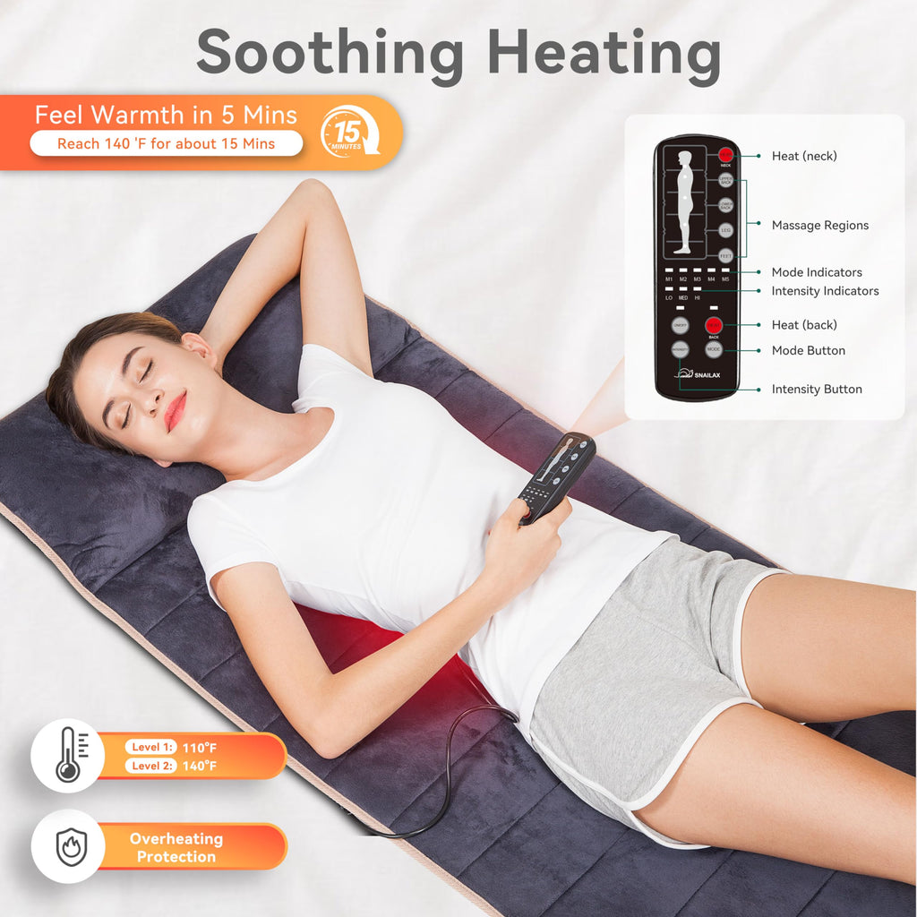 Full Body Massage Mat with Heat W395