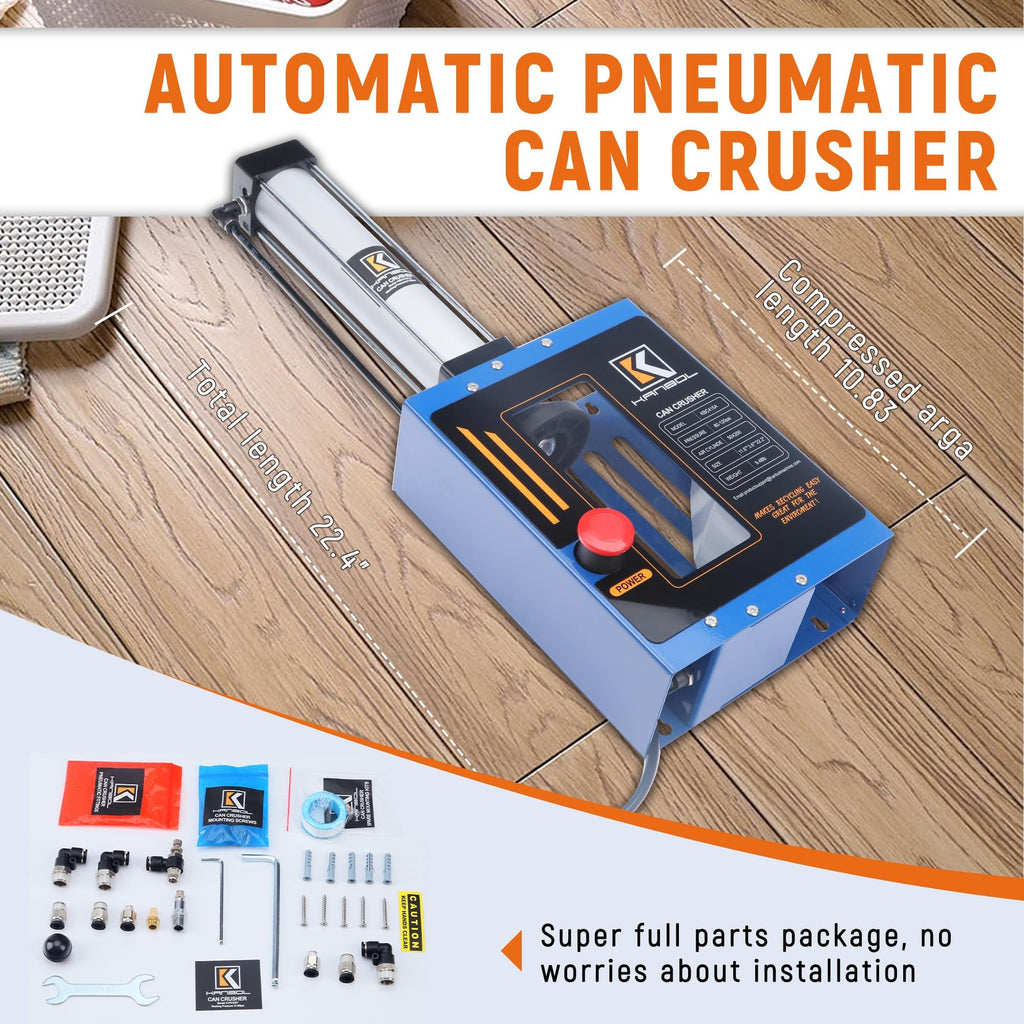 Pneumatic Air Powered Aluminum Can Crusher A923