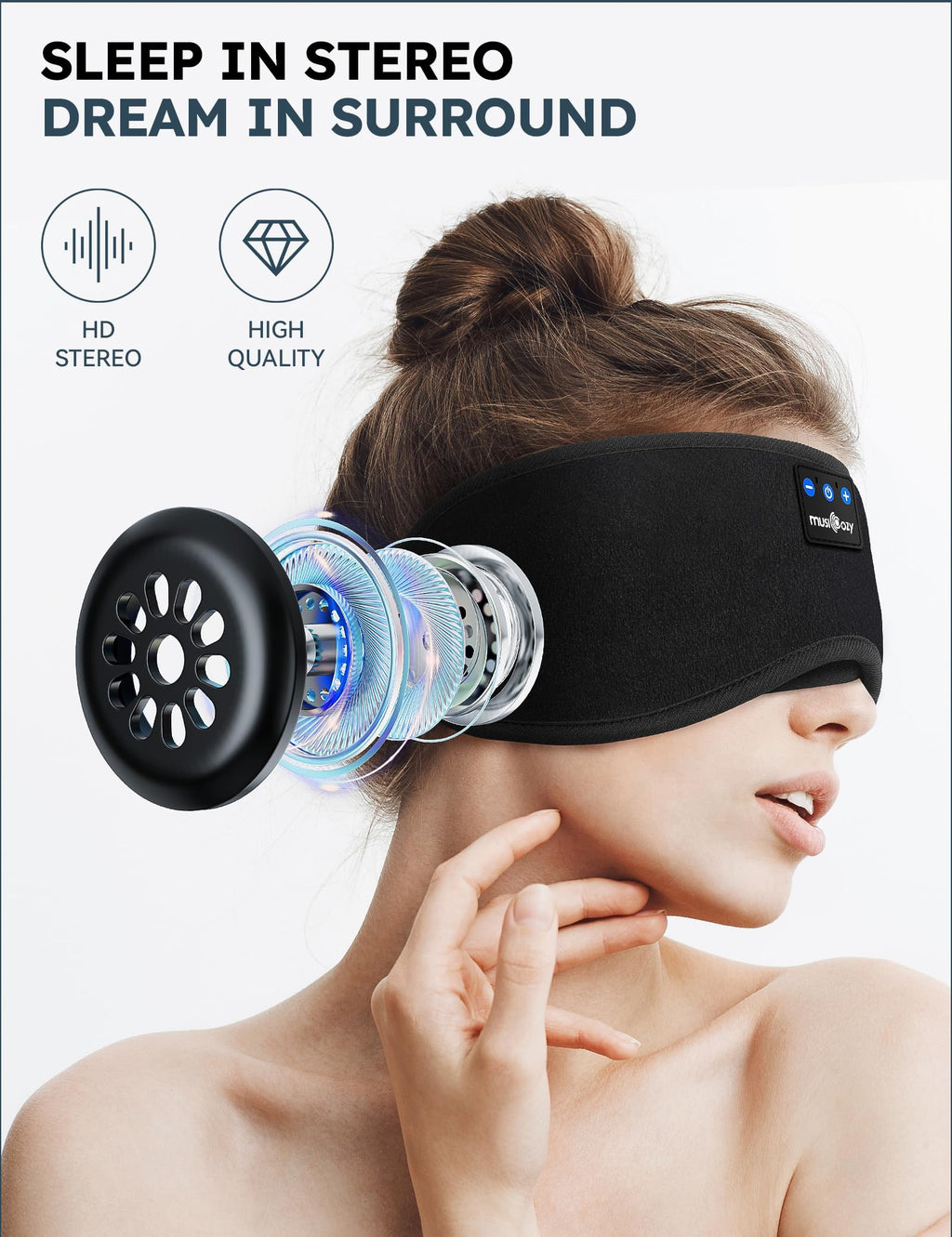 Bluetooth Sleep Mask with Headphones H3841