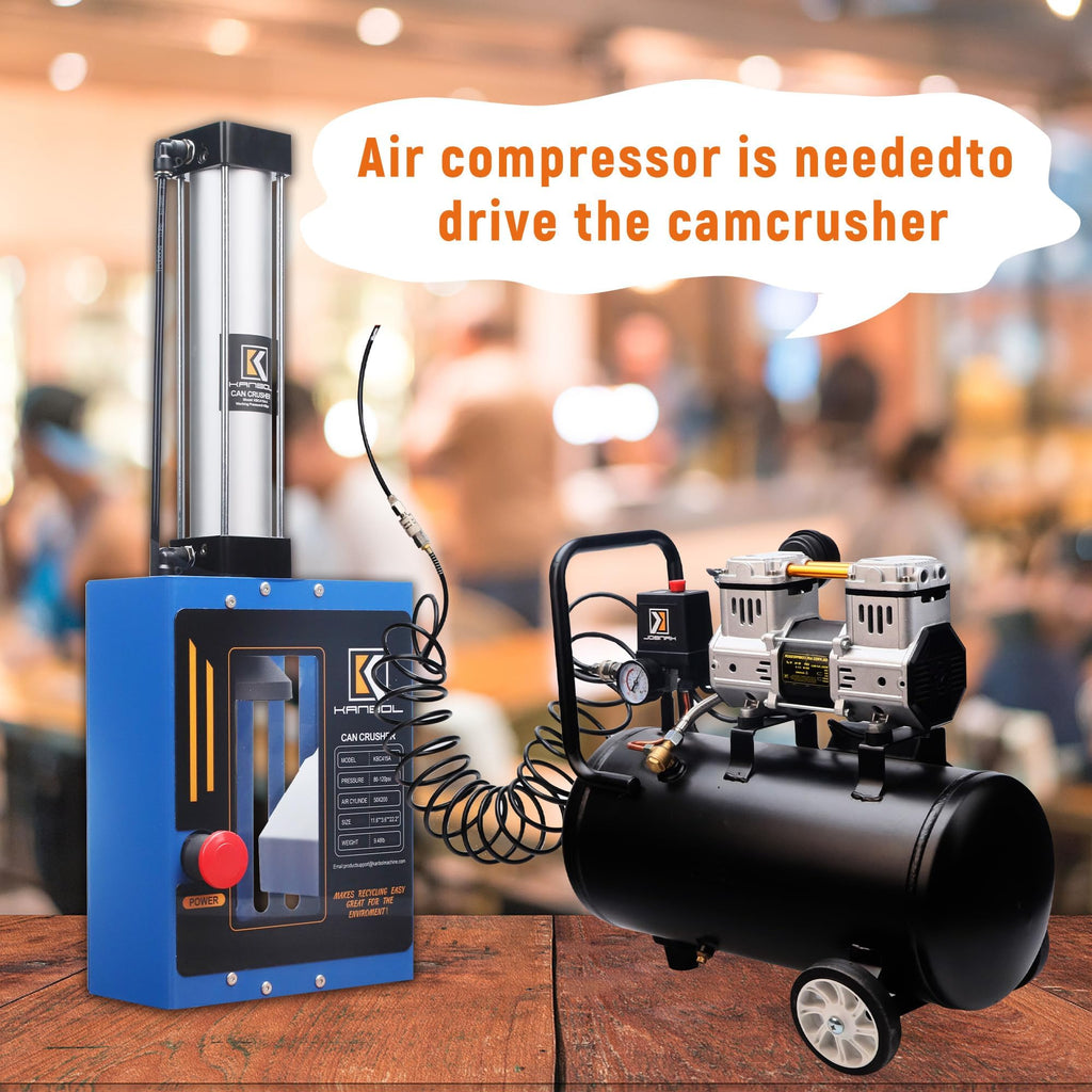 Pneumatic Air Powered Aluminum Can Crusher A923