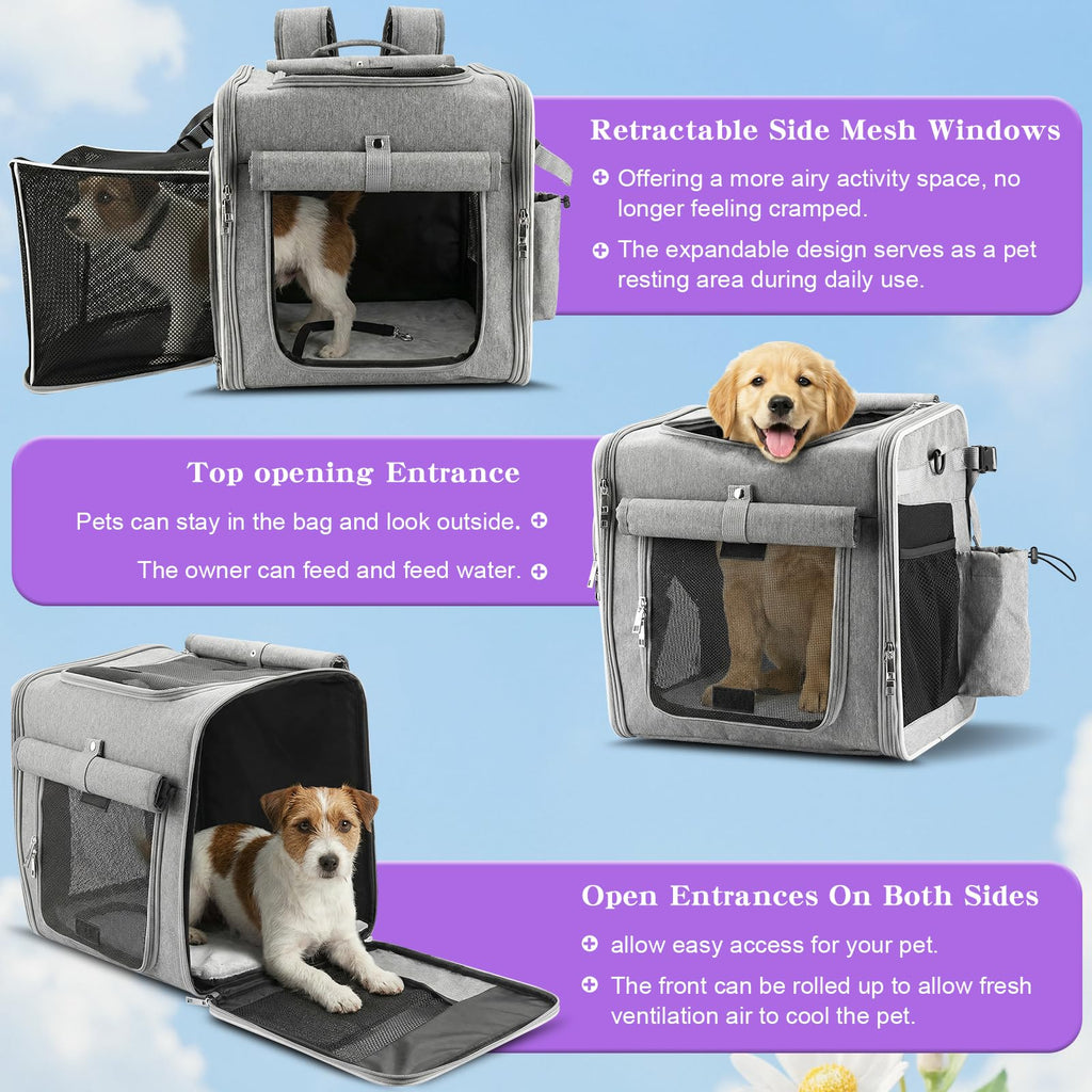 Expandable Dog Bike Basket with Mounting Bracket Q3107