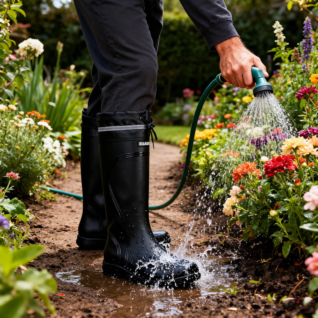 Waterproof Knee High Rubber Rain Boots P5441