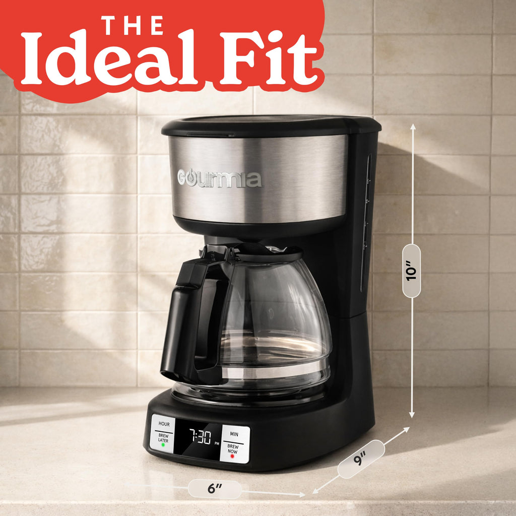5-Cup Glass Carafe Black Drip Coffee Maker T74484