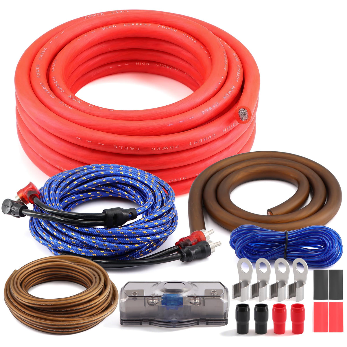 0 Gauge CCA Amplifier Wiring Kit J456