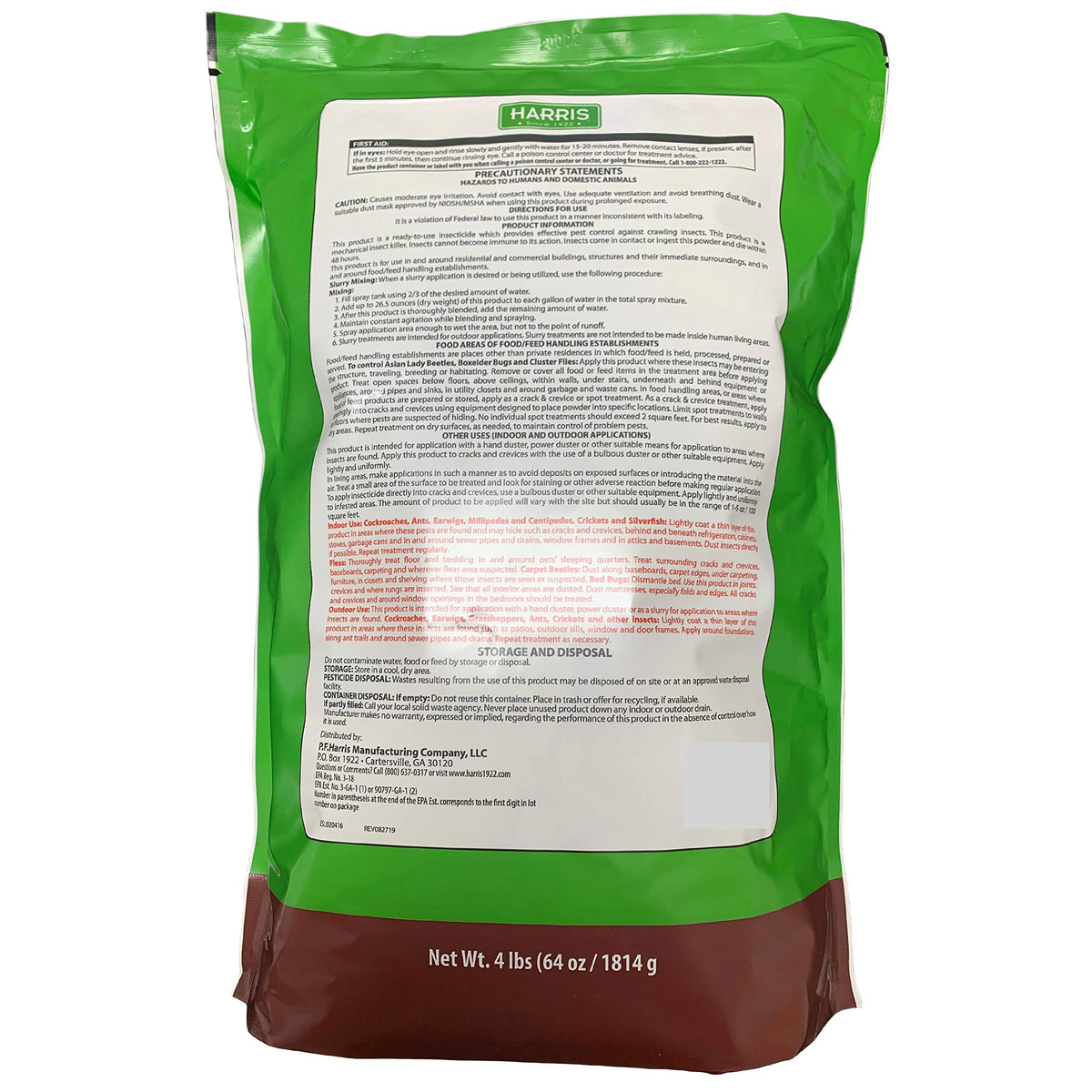 Diatomaceous Earth Crawling Insect Killer 4lb W354