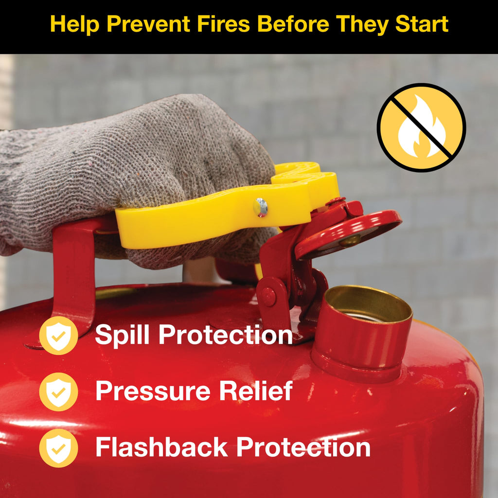 5 Gallon Type I Red Safety Gas Can A527