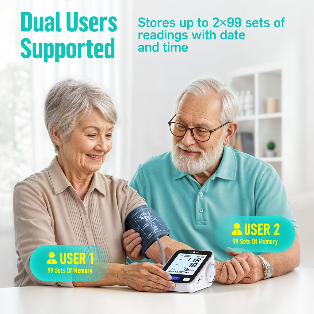 Upper Arm Blood Pressure Monitor with Wide Range Cuff A790