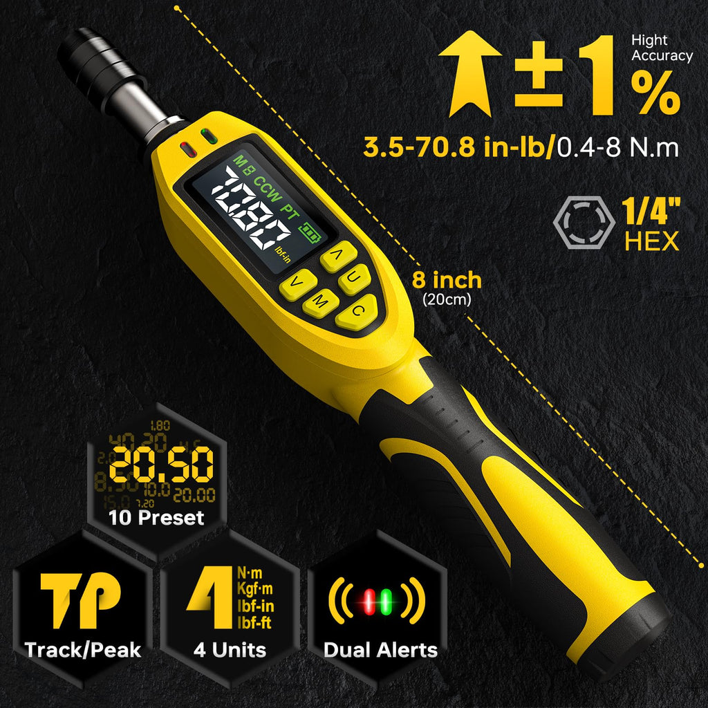 46-Pc Digital Torque Screwdriver Set R3071