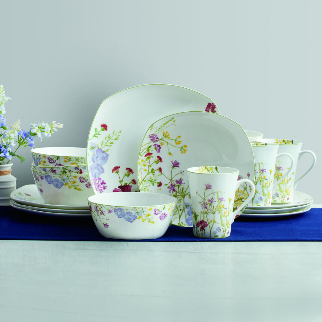 16-Piece Bone China Dinnerware Set Service for 4 Y791029