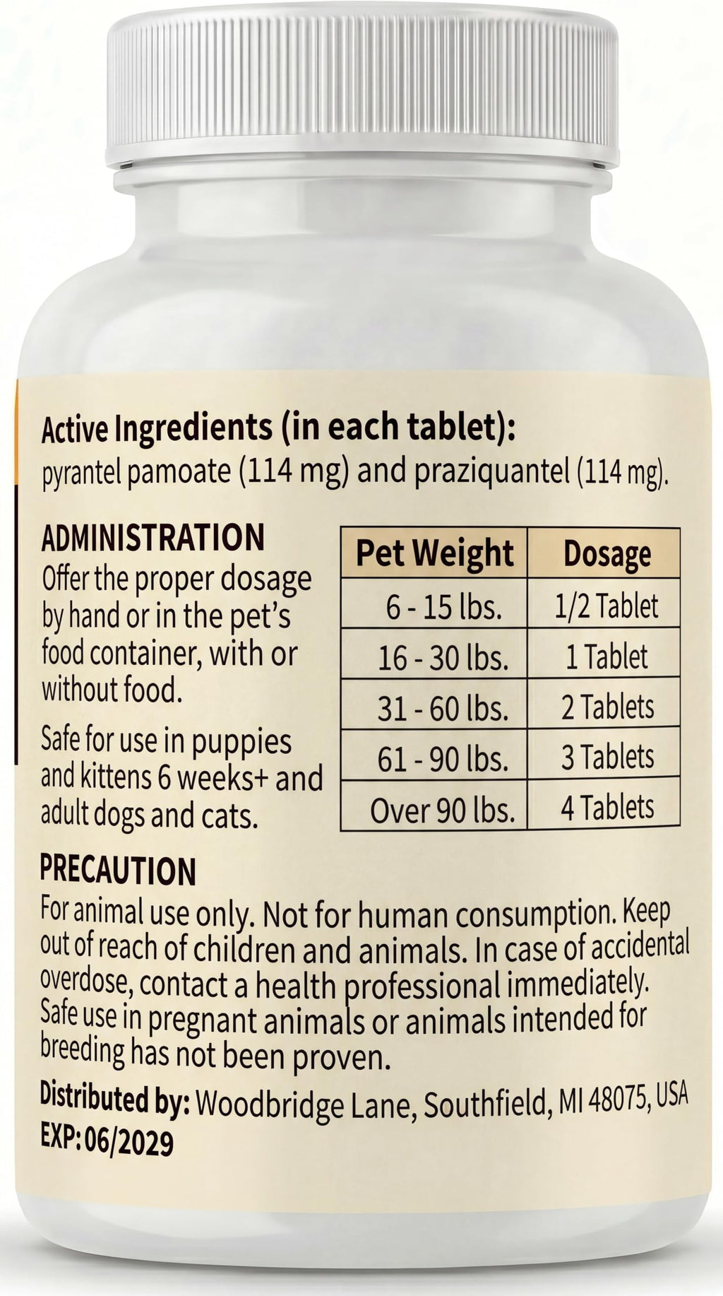 7 Way Dewormer Flavored Chewables for Dogs & Cats, 50 Count R153