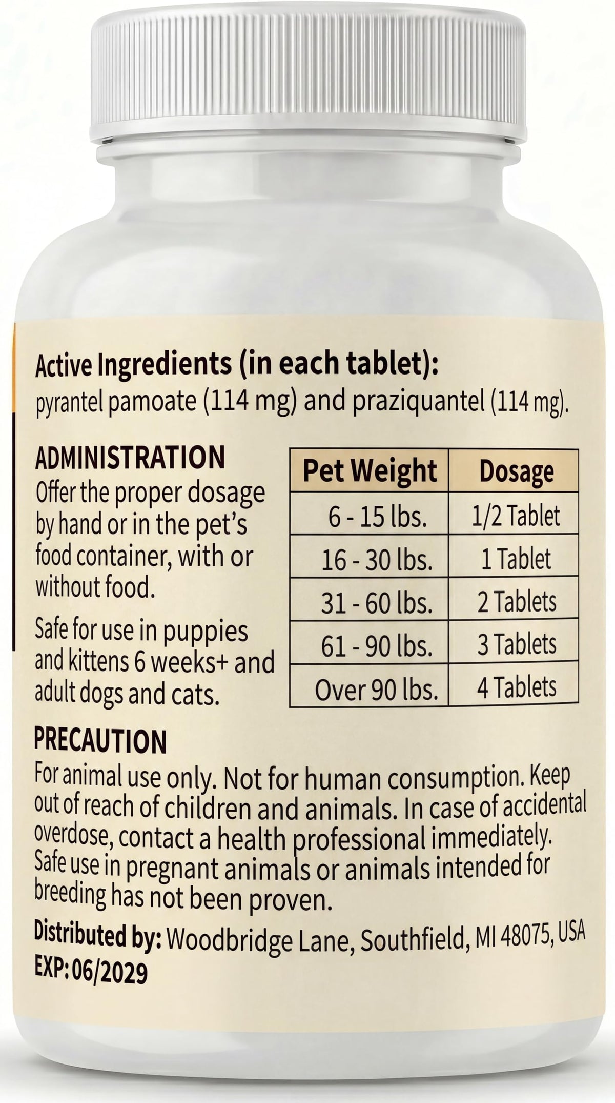 7 Way Dewormer Flavored Chewables for Dogs & Cats, 50 Count R153