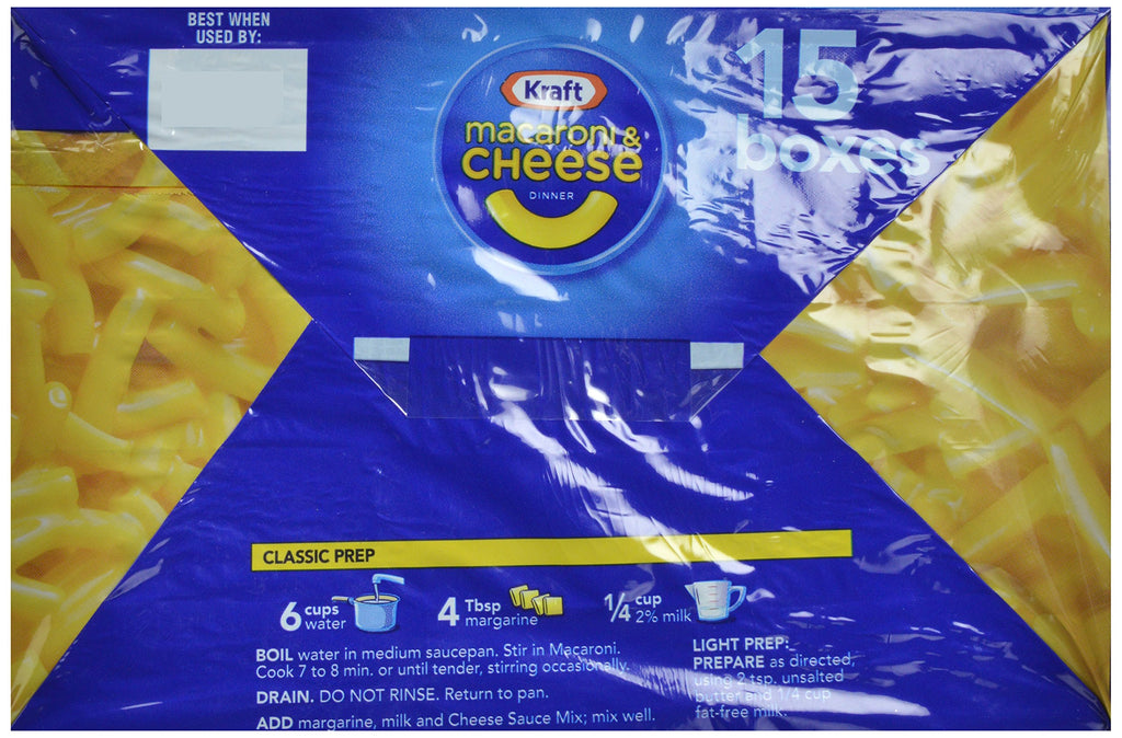 Macaroni & Cheese Dinner 7.25 oz 15 Pack O62163