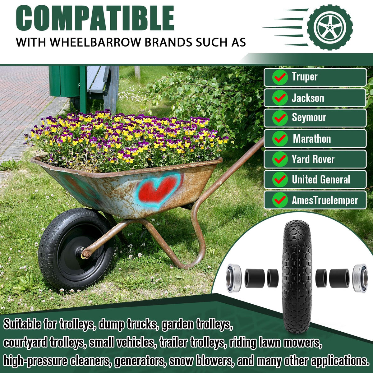 4.80/4.00-8 Wheelbarrow Tire F5325