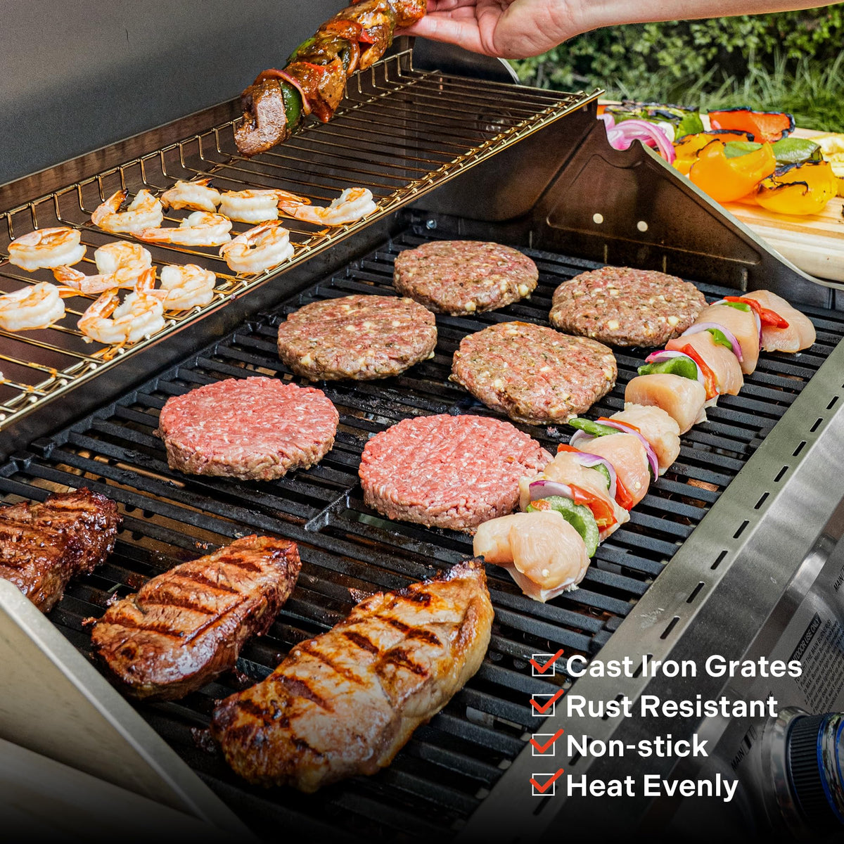 4+2 Burner Propane Gas Grill Stainless Steel F477