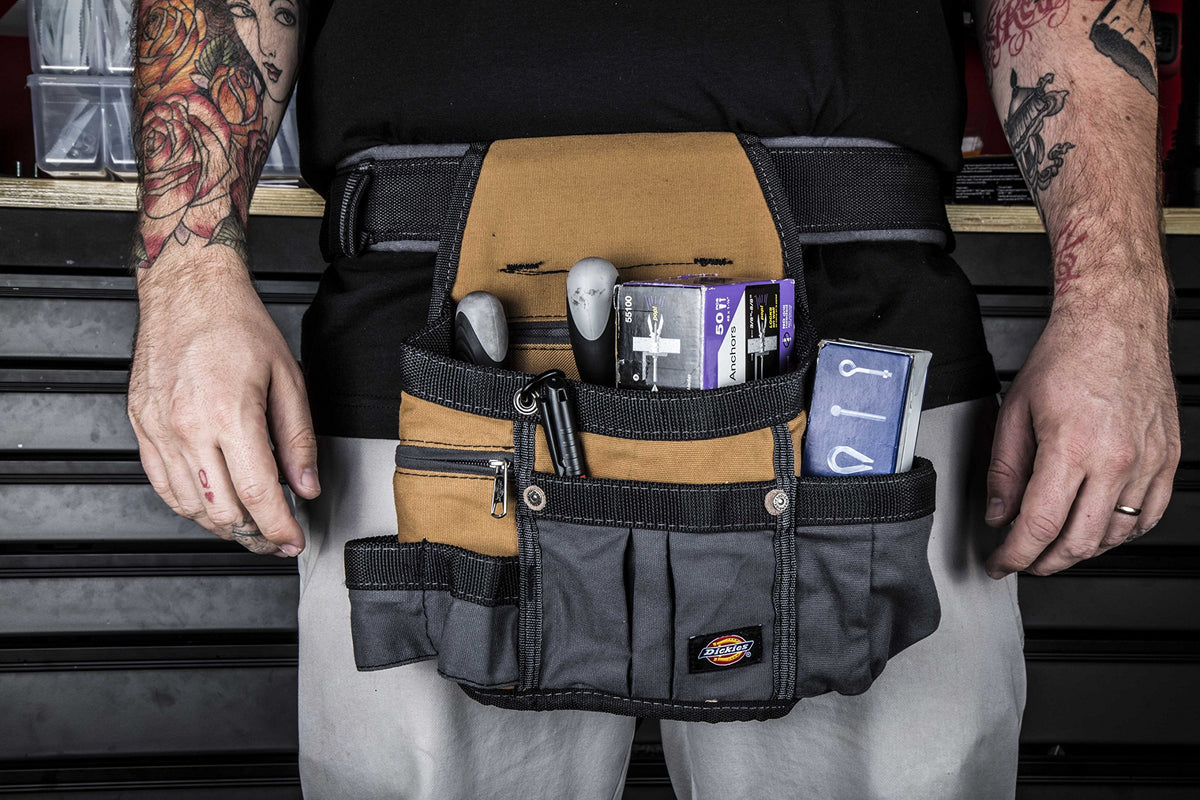 8-Pocket Padded Tool Belt Utility Pouch Adjustable 3-Inch Belt Canvas Q182