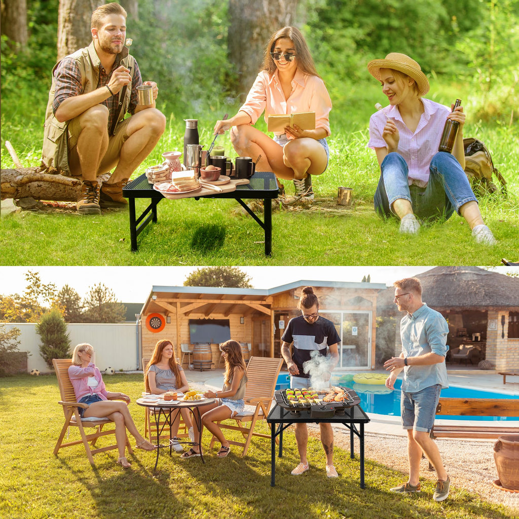 Portable Small Folding Metal Camping Table 23” x 15” M17180