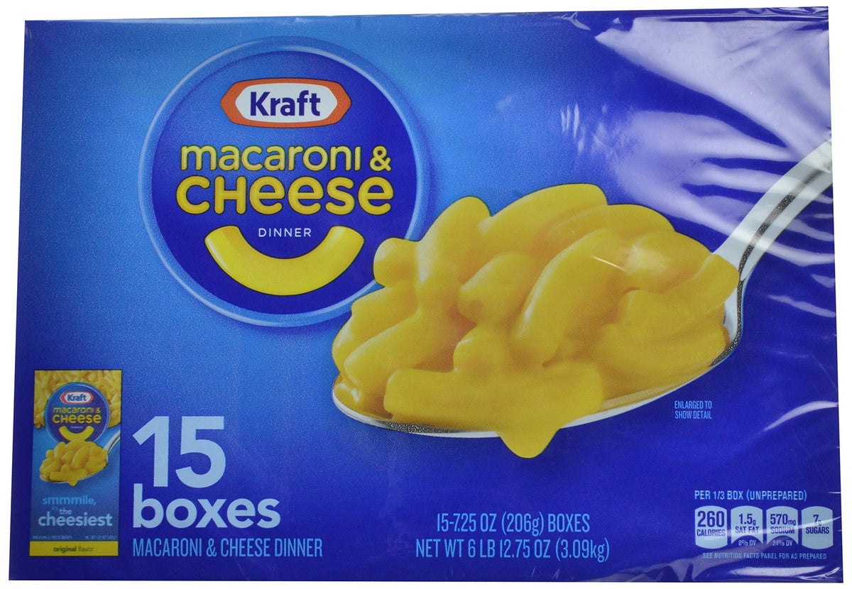 Macaroni & Cheese Dinner 7.25 oz 15 Pack O62163